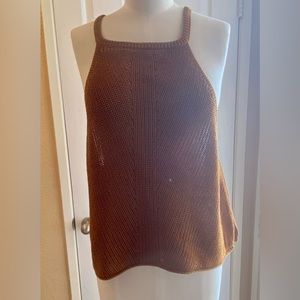 Brown camisole style sweater